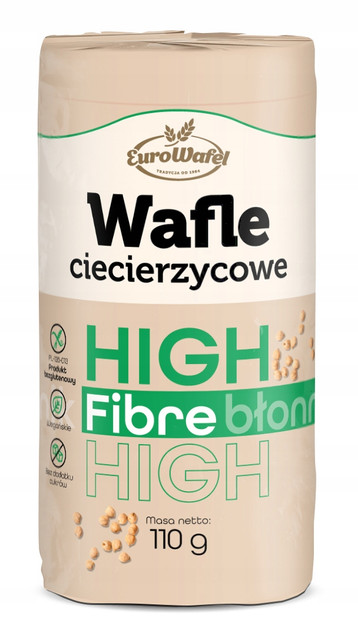 Eurowafel Wafle ciecierzycowe 110 g HighFibre 12g Białka