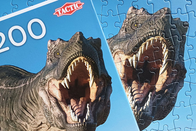 Puzzle Tactic 200 elementów Tyrannosaurus Rex Dinozaur