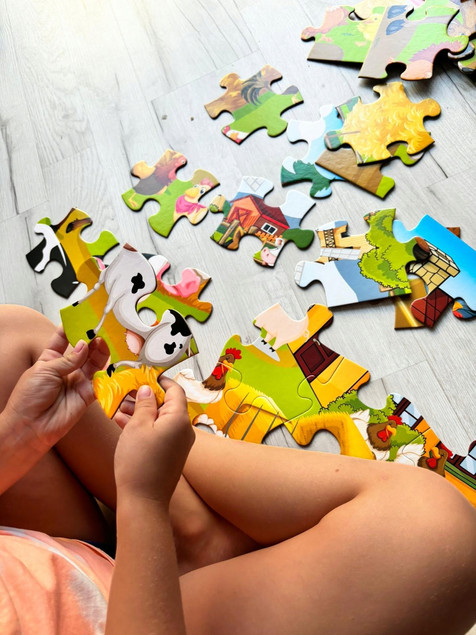 Puzzle Podłogowe JUMBO Farma 48 elementów XXL dla Dzieci +3