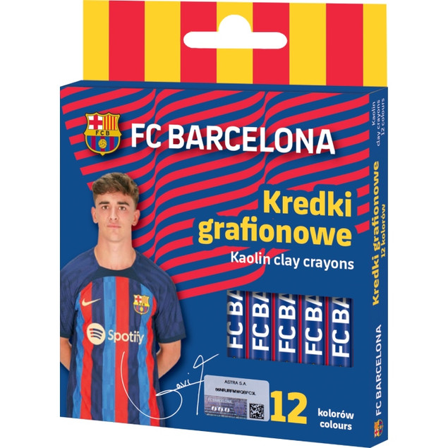 Kredki grafionowe FC Barcelona Lewandowski 12 szt. – Astra