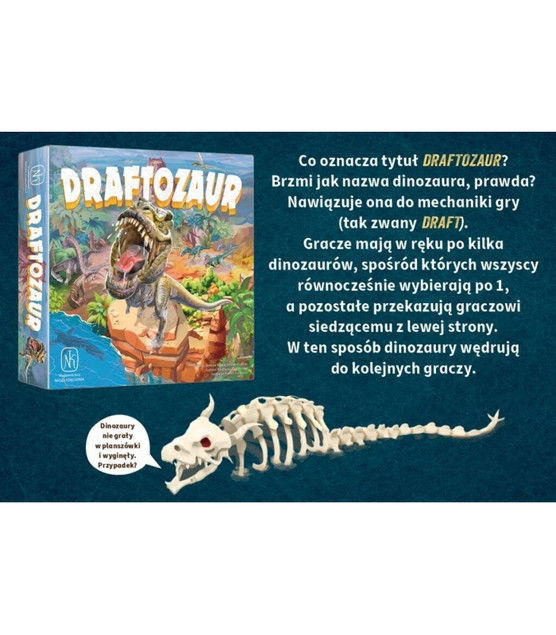 Draftozaur Rodzinna Gra Planszowa O Dinozaurach 8+ Nasza Księgarnia