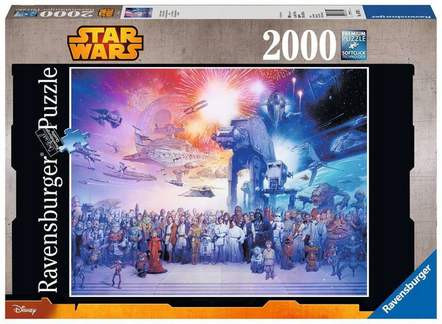 Puzzle 2000 Ravensburger Uniwersum Gwiezdnych Wojen STAR WARS