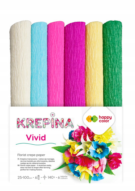 Krepina marszczona Vivid Happy Color