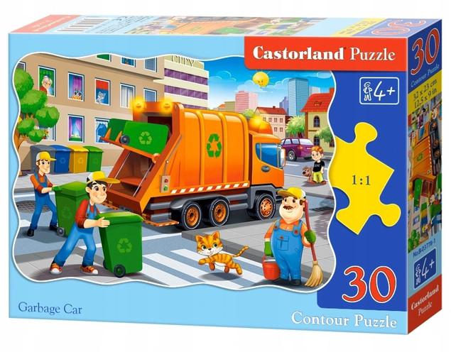 Puzzle Auto Śmieciarka 30 el. Castorland