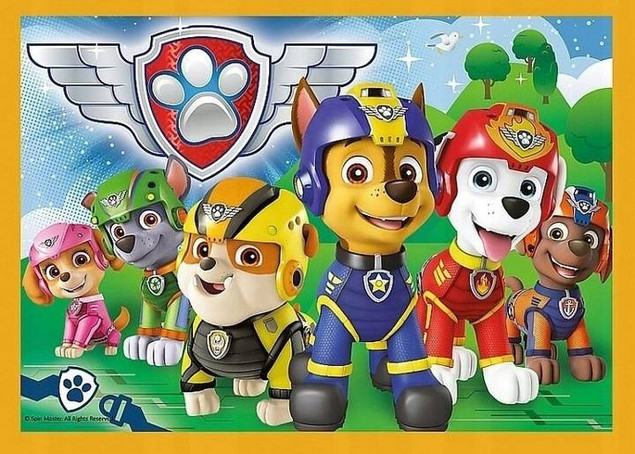 Puzzle 4w1 Układanka Dla Dzieci PSI PATROL Pieski Pies Paw 207 el. 4+ Trefl