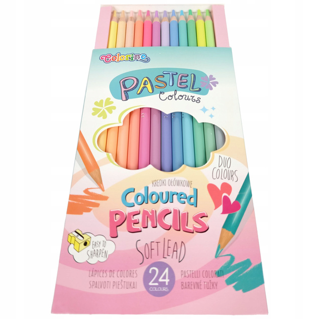 Ołówek Zestaw 6 PASTELOWYCH Ołówków HB Colorino