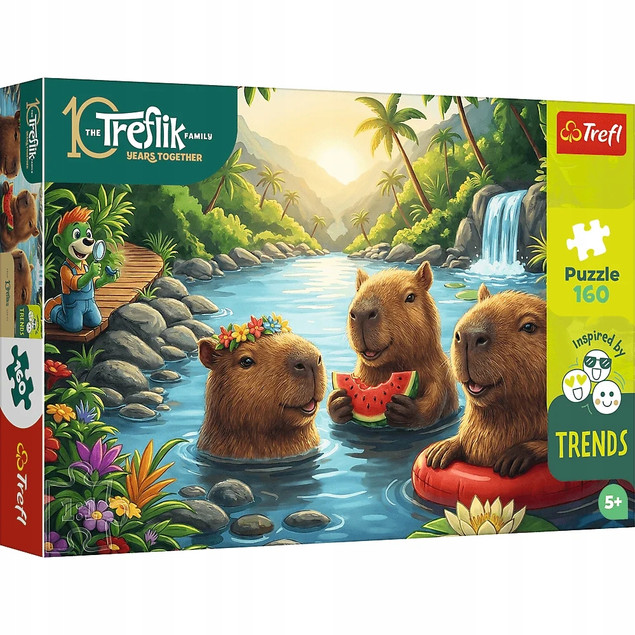 Trefl Puzzle Rodzina Treflików Kapibara 160 el. Inspired By Trends