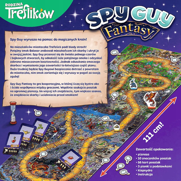 Spy Guy Fantasy Gra Rodzinna Planszowa Kooperacyjna Obserwacyjna 5+ Trefl