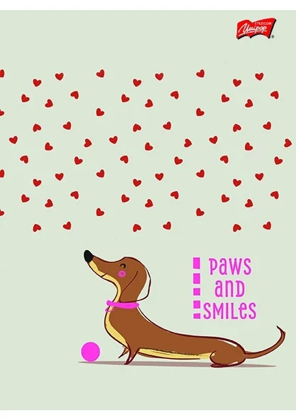 Zeszyt szkolny A4 Lovely Dachshund laminowany