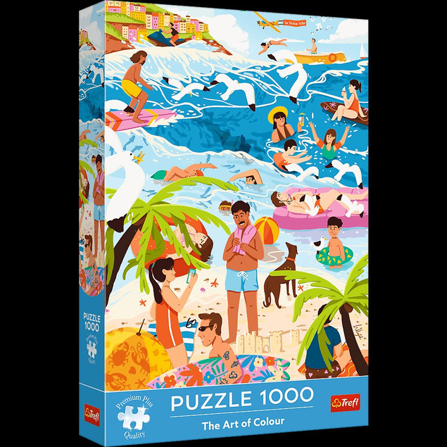 PUZZLE 1000 ELEMENTÓW THE ART OF COLOUR W WAKACYJNYM FERWORZE TREFL
