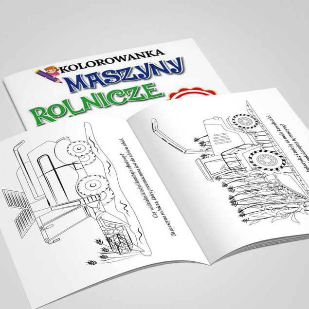 Kolorowanka z Naklejkami MASZYNY ROLNICZE Martel