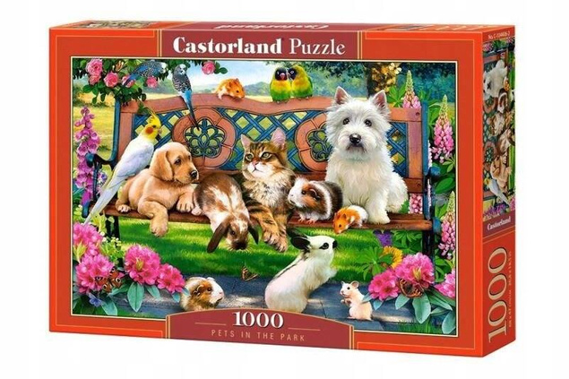 PUZZLE ZWIERZĘTA DOMOWE KWIATY 9+ 1000 EL CASTOR