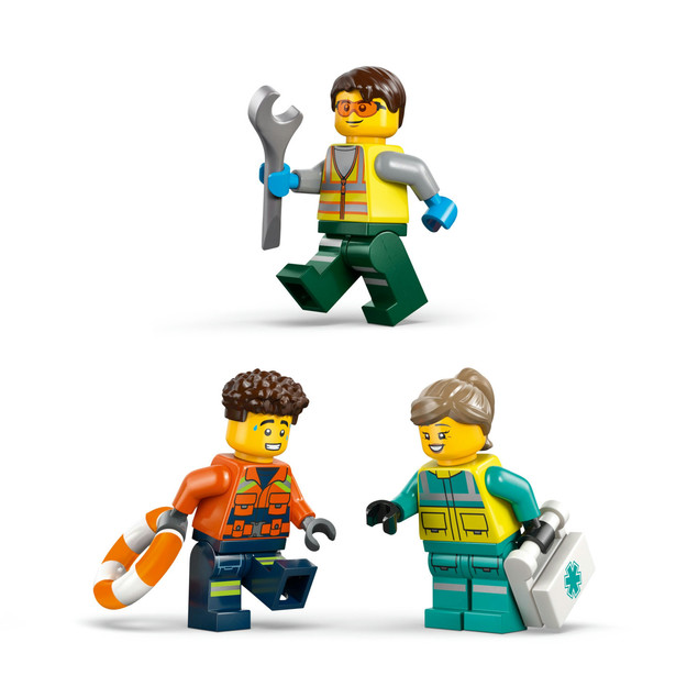 LEGO City 60505 Zestaw Ratunkowy 3w1: Samolot, Ciężarówka, Poduszkowiec