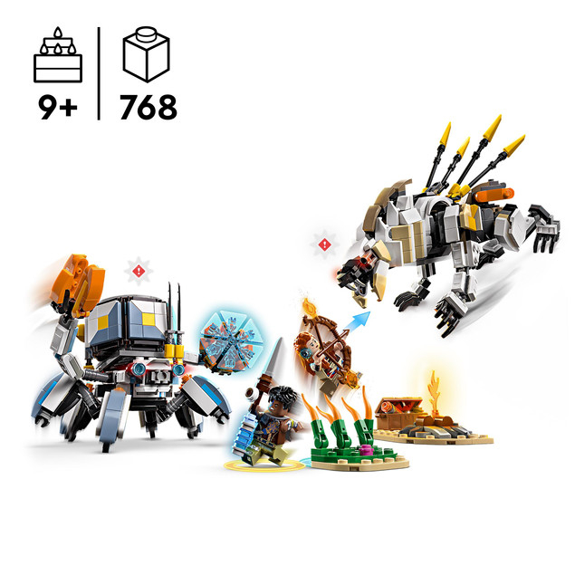 LEGO Horizon Adventures 77037 Aloy i Varl kontra Shell-Walker (Krabołaz) i Piłoząb Zestaw
