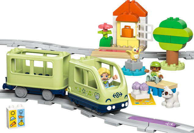 LEGO DUPLO TOWN Przygoda z Interaktywnym Pociągiem 10427 – Edukacja i Zabawa dla Dzieci 2+