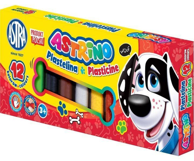Plastelina 12 sztuk Astra