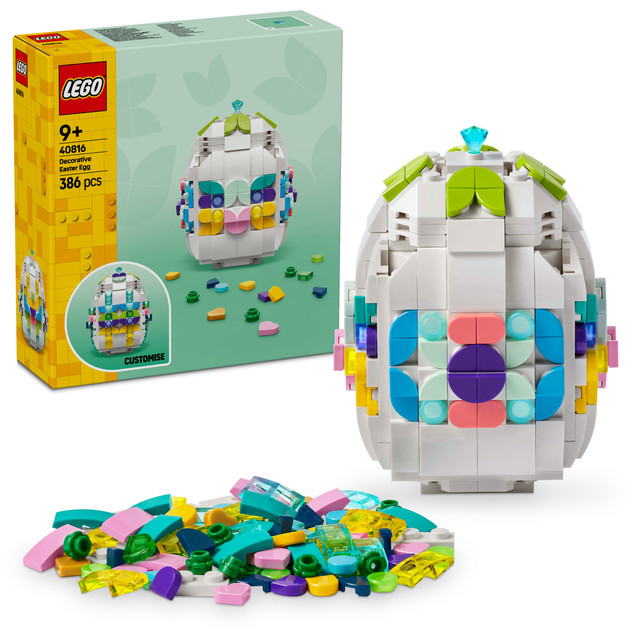 LEGO 40816 Dekoracyjne Jajko Wielkanocne – Kreatywna Ozdoba DIY