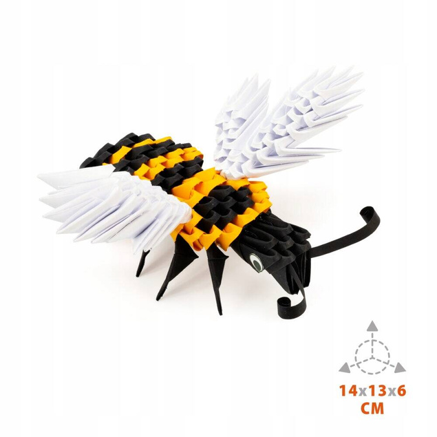 Origami 3D MOTYL PSZCZOŁA 304 Elementy Zestaw Kreatywny 8+ Alexander 2566