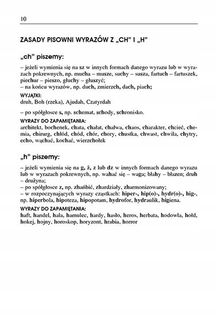 Dyktanda 2025 Klasa 4-6 Zasady Pisowni ó, u, ż, rz, h, ch Ortografia