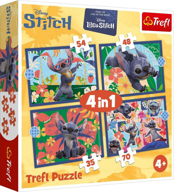 Puzzle Trefl 4w1 Lilo i Stitch 207 elementów