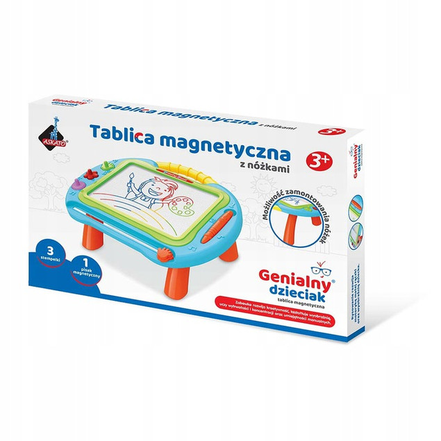 Znikopis Magnetyczny Askato 103730 z Nóżkami i Stempelkami