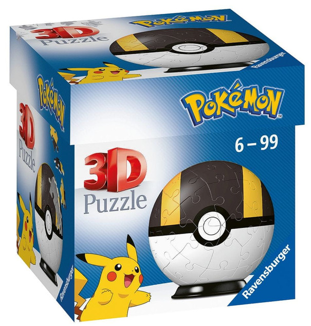 Puzzle 3D Ravensburger kula pokemon niebieska 54 el. 112654