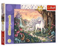 Puzzle Trefl 100 elementów Glitter Tęczowy blask jednorożca