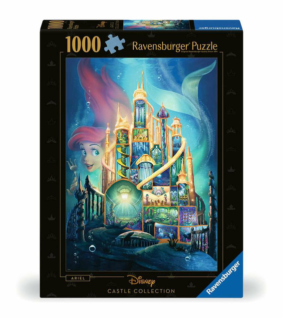 Puzzle 1000 Ravensburger Disney Arielka Zamek