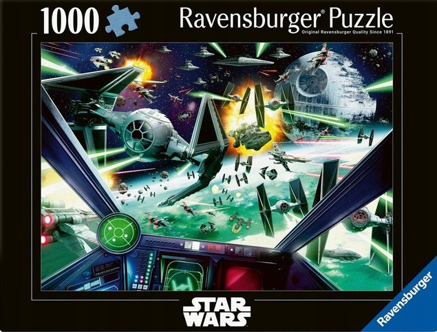 Puzzle Ravensburger 1000 elementów Star Wars X-Wing Cockpit