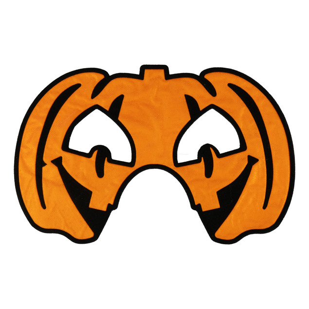 Maska na Halloween (flokowana) - Dynia