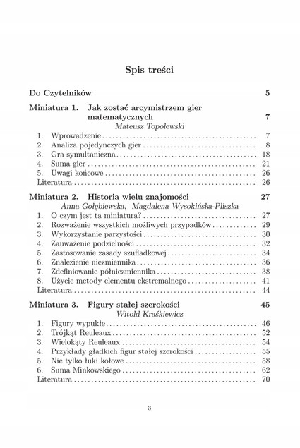 Miniatury Matematyczne 91 | Gołębiewska, Wysokińska-Pliszka, Topolewski, Kraśkiewicz