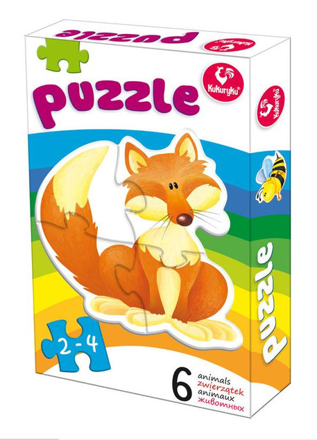 Promatek Pierwsze Puzzle Zwierzątka 1 - 18 Elementów dla Dzieci 2+