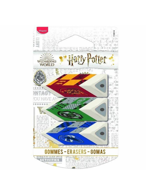 Gumka Szkolna HARRY POTTER Pyramide 3 Sztuki Maped