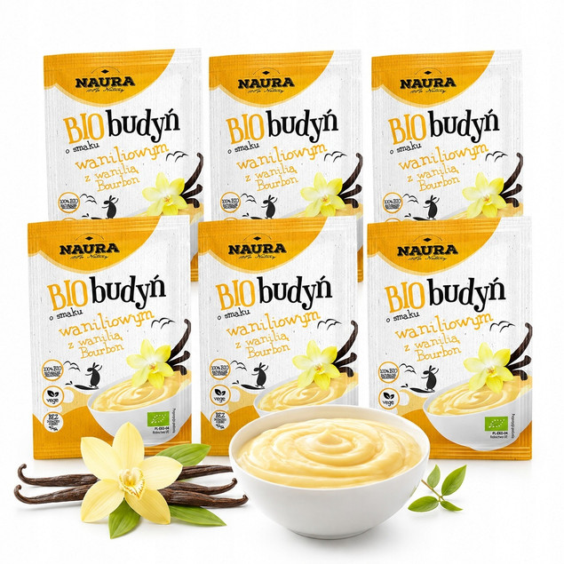 Budyń waniliowy bez cukru Naura 6x38g