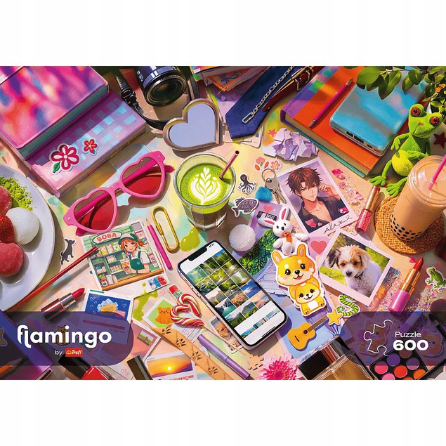 Puzzle Trefl 600 elementów Flamingo by Trefl, Mój mały świat