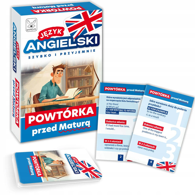 Gra Planszowa Angielski. Matura Kangur - Powtórka Słownictwa i Gramatyki