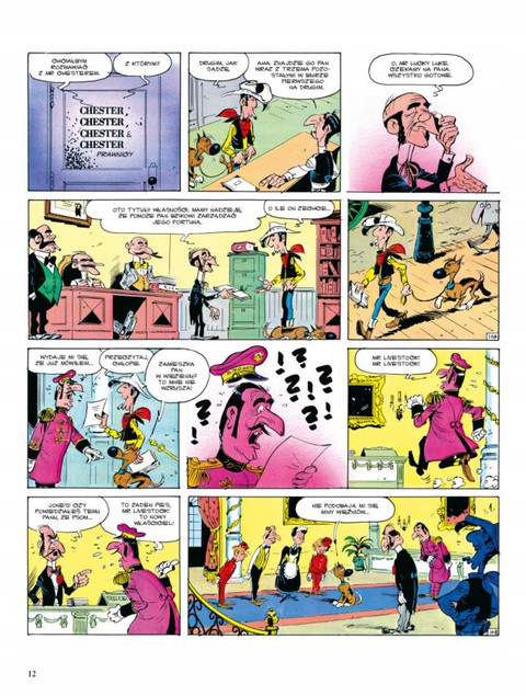 Lucky Luke Spadek dla Bzika Morris, René Goscinny