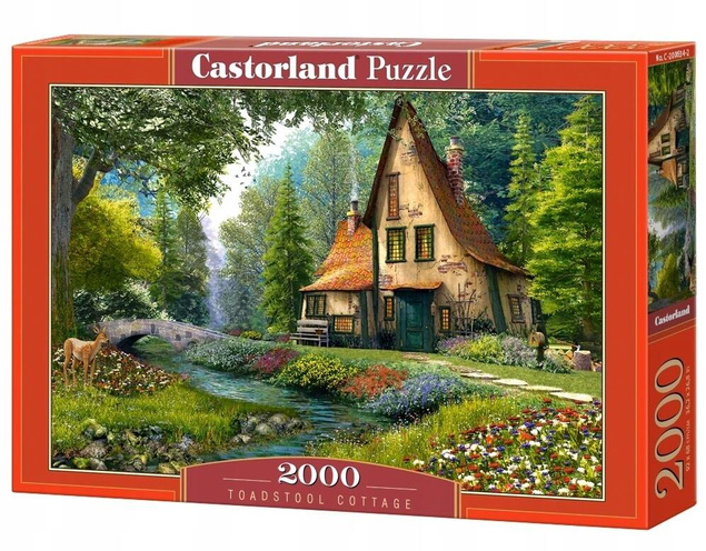 Puzzle 2000 Układanka Krajobraz CHATA MUCHOMORA Natura Las 9+ Castorland