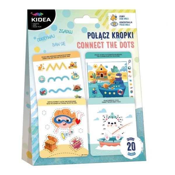KIDEA ZESTAW EDUKACYJNY ŁĄCZ KROPKI