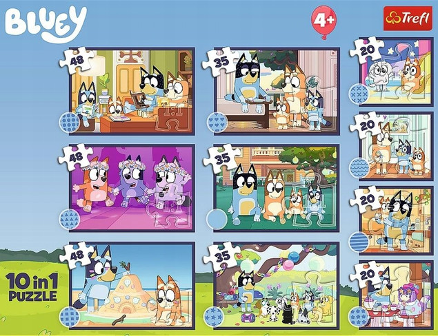 Puzzle Trefl 329 elementów Historia Bluey – Układanka dla dzieci