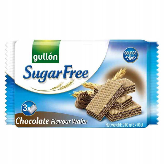 Wafelki Gullón Zero bez cukru z kremem kakaowym 60 g