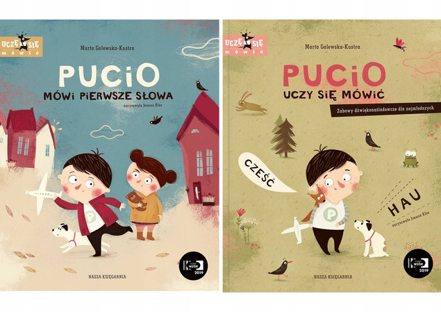 PAKIET 3 X PUCIO UCZY SIĘ MÓWIĆ, MÓWI PIERWSZE SŁOWA, UMIE OPOWIADAĆ