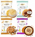 FRANK&OLI Ciastko Miękkie Keto MIX SMAKÓW Bez Cukru 50g x4