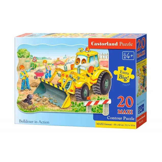 Puzzle 20 Maxi Układanka SPYCHACZ W Akcji Dla Dzieci 4+ Castorland