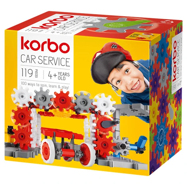 Klocki konstrukcyjne Korbo Car Service_1