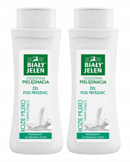 2x BIAŁY JELEŃ Żel Pod Prysznic KOZIE MLEKO 300 ml