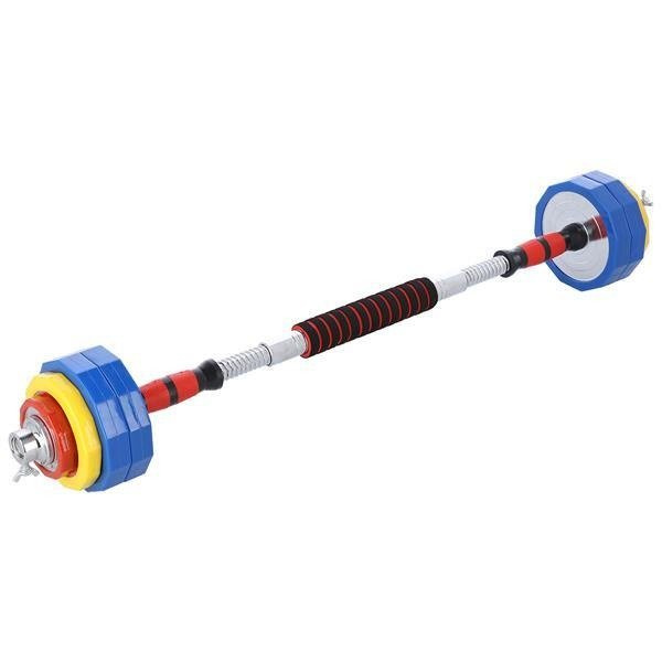 SKC20 SZTANGIELKI-SZTANGA W WALIZCE KOLOROWE  2x10KG HMS