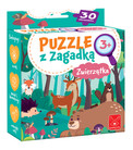 Puzzle 30 elementów z zagadką. Zwierzątka Kangur