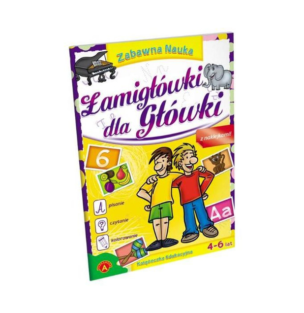 ALEXANDER, ZABAWKA EDUKACYJNA, ZABAWNA NAUKA - ŁAMIGŁÓWKI DLA GŁÓWKI