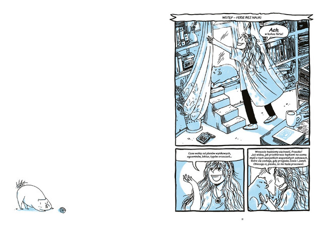 Gramatyka w komiksie. Baba od polskiego przedstawia Aneta Korycińska
